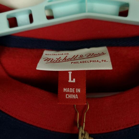 St. Louis Cardinals Mitchell & Ness MLB L Large Crew Fleece Sweatshirt Navy NWT - Picture 7 of 10